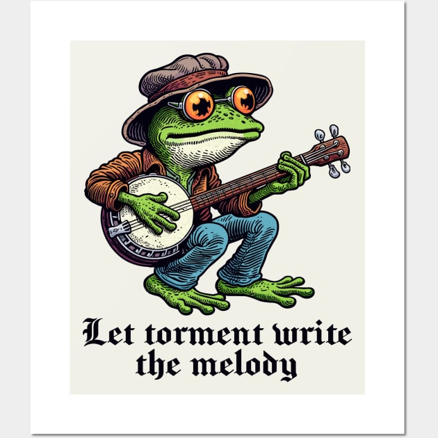 Let torment write the melody Wall Art by DankFutura